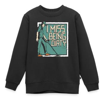 Schürfer Schürfen Schatz - Kinder Premium Organic Sweatshirt - Schwarz - Vorne - AI Model Kid Female (0cm)