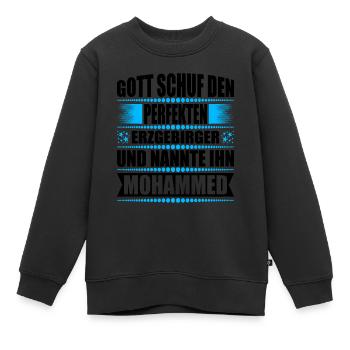 Erzgebirge Mann Namen Sachsen Mohammed - Kinder Premium Organic Sweatshirt - Schwarz - Vorne - AI Model Kid Female (0cm)