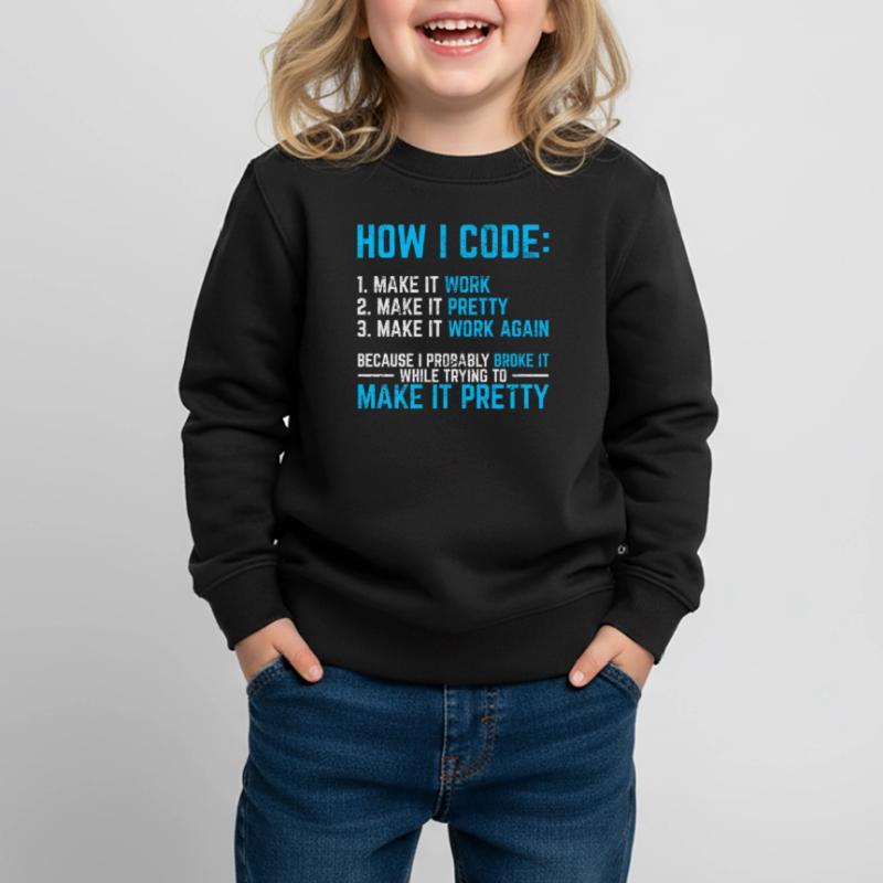 Programmer Coder Software Developer Programming Co Kinder Premium Organic Sweatshirt