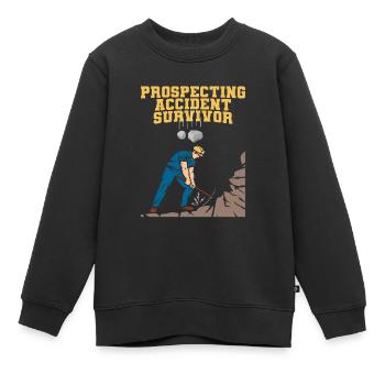 Schürfer Schürfen Schatz - Kinder Premium Organic Sweatshirt - Schwarz - Vorne - AI Model Kid Female (0cm)