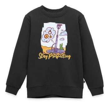 Prospectors Digging Treasure - Kids Premium Organic Sweatshirt - black - Front - AI Model Kid Female (0cm)