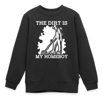 Schürfer Schürfen Schatz - Kinder Premium Organic Sweatshirt - Schwarz - Vorne - AI Model Kid Female (0cm)