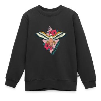 Adler Falknerei Raubvögel Falke - Kinder Premium Organic Sweatshirt - Schwarz - Vorne - AI Model Kid Female (0cm)