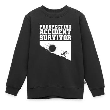 Schürfer Schürfen Schatz - Kinder Premium Organic Sweatshirt - Schwarz - Vorne - AI Model Kid Female (0cm)