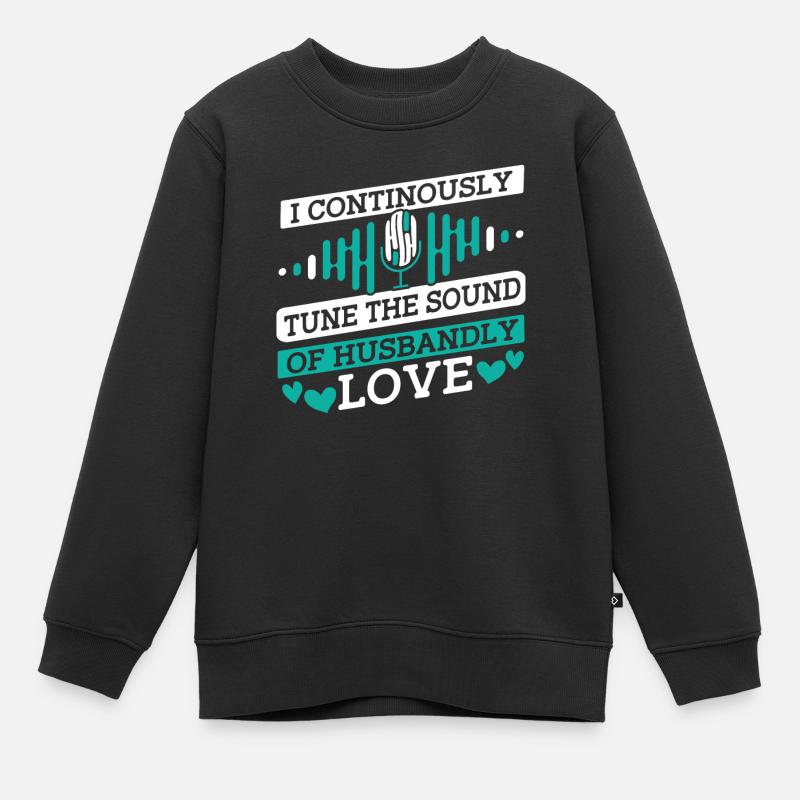 Ingénieur du son Ingénieur du son mari - Sweat Premium enfant bio - noir