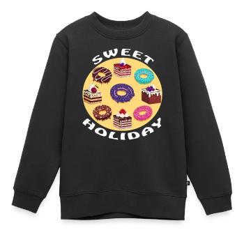 SWEET HOLIDAY - Kinder Premium Organic Sweatshirt - Schwarz - Vorne - AI Model Kid Female (0cm)