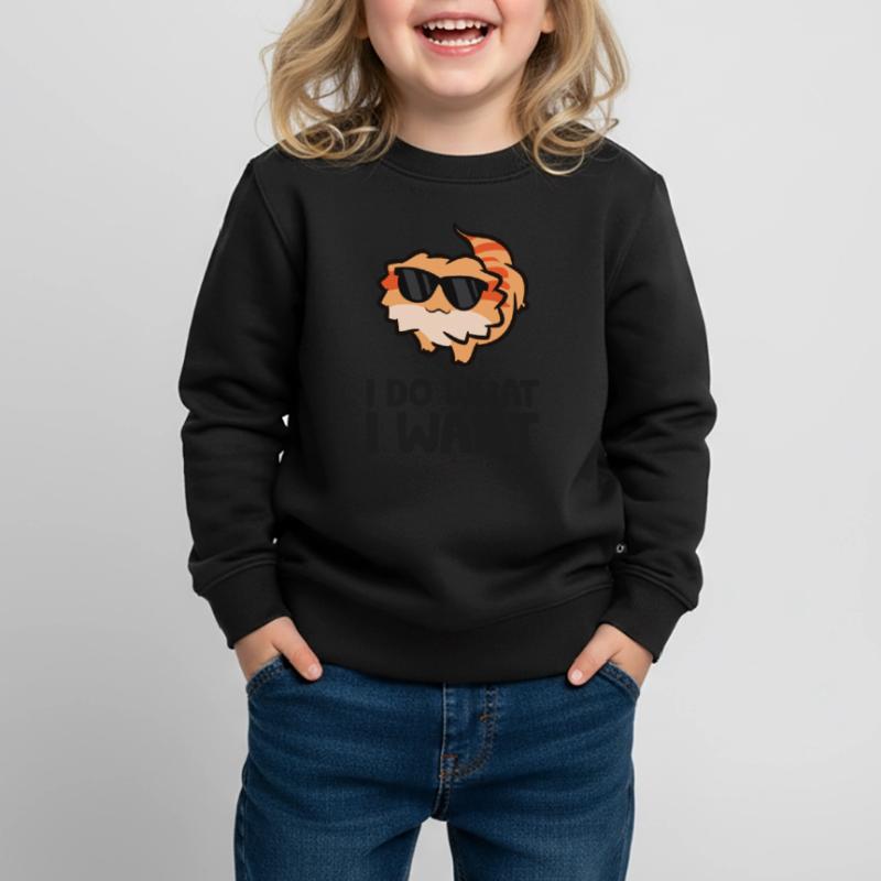 Ich mache was ich will Reptil Eidechse Bartagame Kinder Premium Organic Sweatshirt