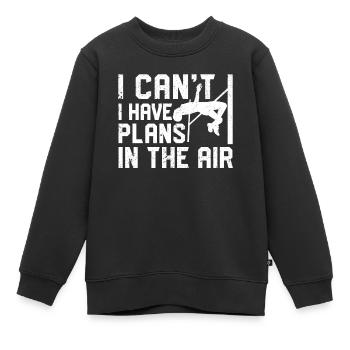 drôle saut à la perche saut à la perche saut à la perche - Sweat Premium enfant bio - noir - Devant - AI Model Kid Female (0cm)