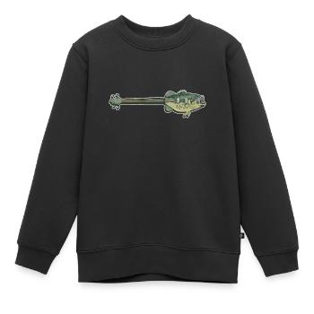 Guitare basse - Guitariste basse Basse - Sweat Premium enfant bio - noir - Devant - AI Model Kid Female (0cm)