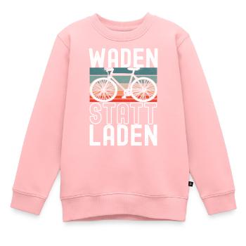 Fahrrad Fahrradfahrer - Kinder Premium Organic Sweatshirt - Rosa - Vorne - AI Model Kid Female (0cm)
