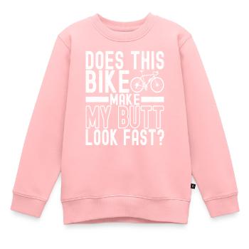Fahrrad Fahrradfahrer - Kinder Premium Organic Sweatshirt - Rosa - Vorne - AI Model Kid Female (0cm)