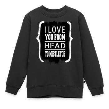 joke funny gym dork dinosaur tshirt dinosaur - Kinder Premium Organic Sweatshirt - Schwarz - Vorne - AI Model Kid Female (0cm)