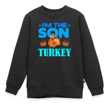 Je suis le fils de la Turquie - Sweat Premium enfant bio - noir - Devant - AI Model Kid Female (0cm)