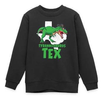 Dinosaure Dinosaure adulte - Sweat Premium enfant bio - noir - Devant - AI Model Kid Female (0cm)