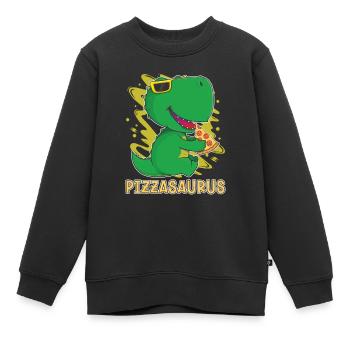 Dinosaurier Erwachsener Dinosaurier - Kinder Premium Organic Sweatshirt - Schwarz - Vorne - AI Model Kid Female (0cm)