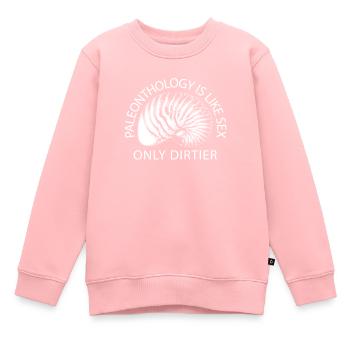 Dinosaure Dinosaure adulte - Sweat Premium enfant bio - rose - Devant - AI Model Kid Female (0cm)