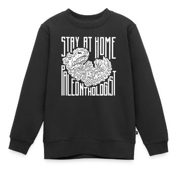 Dinosaure Dinosaure adulte - Sweat Premium enfant bio - noir - Devant - AI Model Kid Female (0cm)