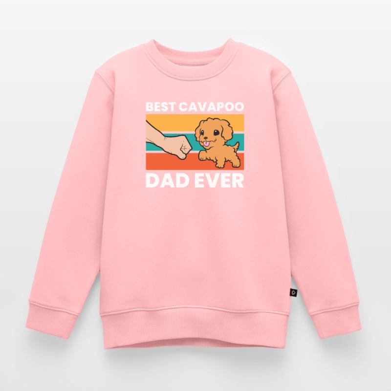 Cavapoo Hund Papa Cavoodle Bester Cavapoo Papa Kinder Premium Organic Sweatshirt