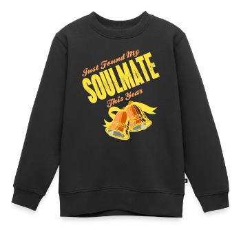 Just Found My Soulmate This Year Retro Soulmate - Kinder Premium Organic Sweatshirt - Schwarz - Vorne - AI Model Kid Female (0cm)