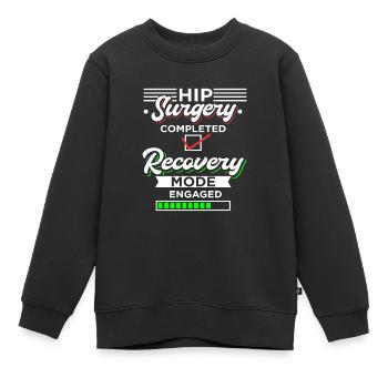 Hüft OP Künstliche Hüfte - Kinder Premium Organic Sweatshirt - Schwarz - Vorne - AI Model Kid Female (0cm)