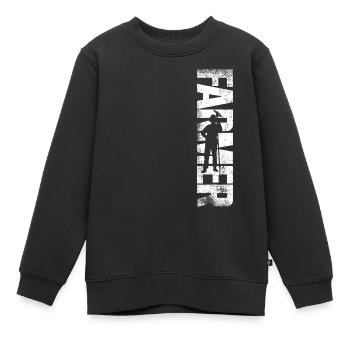 Farming Farmer Vintage Farmer - Kinder Premium Organic Sweatshirt - Schwarz - Vorne - AI Model Kid Female (0cm)