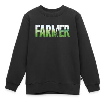 Farming Farmer Farmer - Kinder Premium Organic Sweatshirt - Schwarz - Vorne - AI Model Kid Female (0cm)