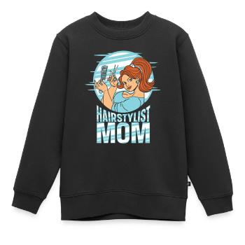 Friseur Hairstylist Friseur - Kinder Premium Organic Sweatshirt - Schwarz - Vorne - AI Model Kid Female (0cm)