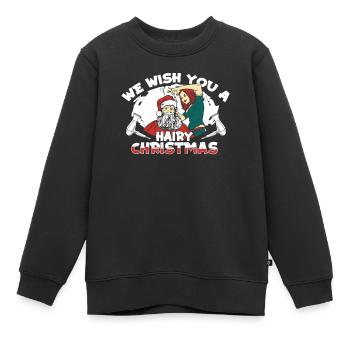 Friseur Hairstylist Friseur - Kinder Premium Organic Sweatshirt - Schwarz - Vorne - AI Model Kid Female (0cm)