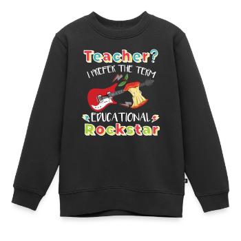 Lehramt an Schulen - Kinder Premium Organic Sweatshirt - Schwarz - Vorne - AI Model Kid Female (0cm)