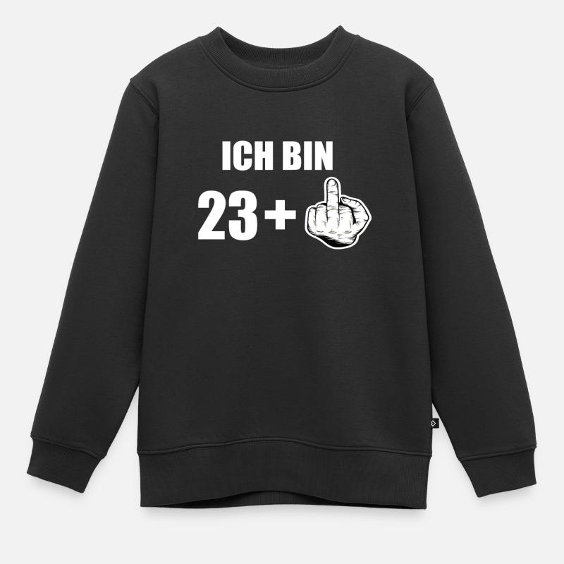 24 Geburtstag - Kinder Premium Organic Sweatshirt - Schwarz