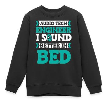 Sound Engineer Studio Producer Audio Tech Engineer - Kinder Premium Organic Sweatshirt - Schwarz - Vorne - AI Model Kid Female (0cm)