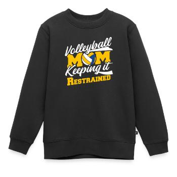 Volleyball Volleyball Player Volleyball Mama - Sweat Premium enfant bio - noir - Devant - AI Model Kid Female (0cm)