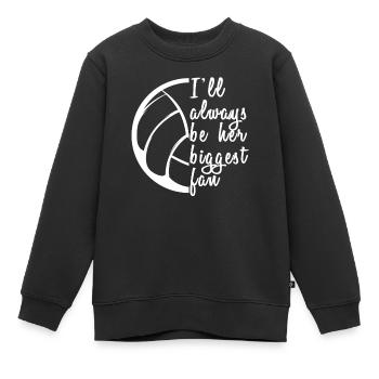 Volleyball Volleyball Player Volleyball Mama - Sweat Premium enfant bio - noir - Devant - AI Model Kid Female (0cm)
