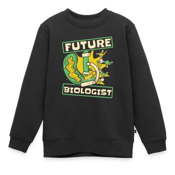 Biologie Biologe Kinder Biologie - Kinder Premium Organic Sweatshirt - Schwarz - Vorne - AI Model Kid Female (0cm)