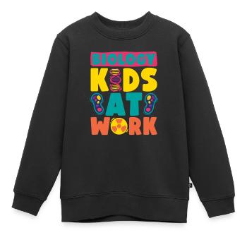Biologie Biologiste Enfants Biologie - Sweat Premium enfant bio - noir - Devant - AI Model Kid Female (0cm)
