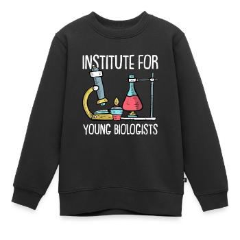 Biologie Biologe Kinder Biologie - Kinder Premium Organic Sweatshirt - Schwarz - Vorne - AI Model Kid Female (0cm)