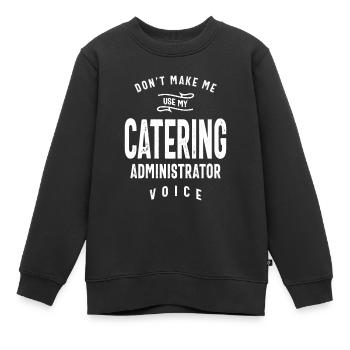Catering-Administrator Beruf - Kinder Premium Organic Sweatshirt - Schwarz - Vorne - AI Model Kid Female (0cm)