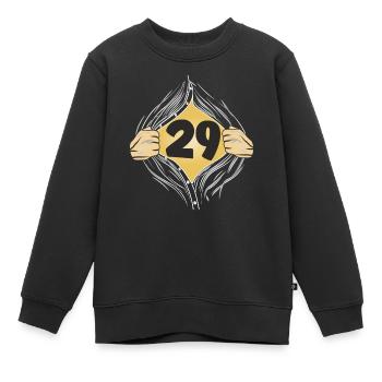 29 METTRE UNE CHEMISE - Sweat Premium enfant bio - noir - Devant - AI Model Kid Female (0cm)