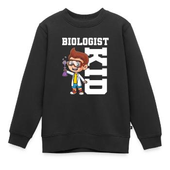 Biologie Biologiste Enfants Biologie - Sweat Premium enfant bio - noir - Devant - AI Model Kid Female (0cm)