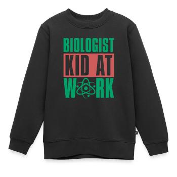 Biologie Biologiste Enfants Biologie - Sweat Premium enfant bio - noir - Devant - AI Model Kid Female (0cm)