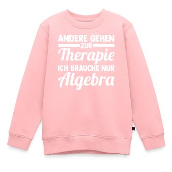 Mathematik Mathe Rechnen Algebra - Kinder Premium Organic Sweatshirt - Rosa - Vorne - AI Model Kid Female (0cm)