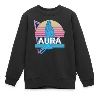 Aura Göttin der Brise Altgriechisch Griechische My - Kinder Premium Organic Sweatshirt - Schwarz - Vorne - AI Model Kid Female (0cm)