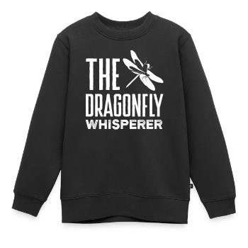 Libellen Libellen Entomologie Die Libelle - Kinder Premium Organic Sweatshirt - Schwarz - Vorne - AI Model Kid Female (0cm)