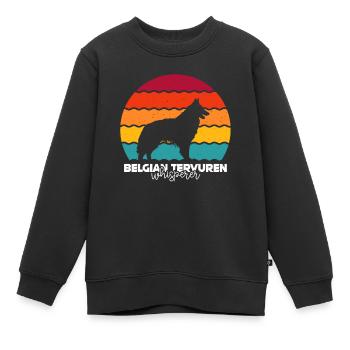 Belgian Tervuren - Kinder Premium Organic Sweatshirt - Schwarz - Vorne - AI Model Kid Female (0cm)