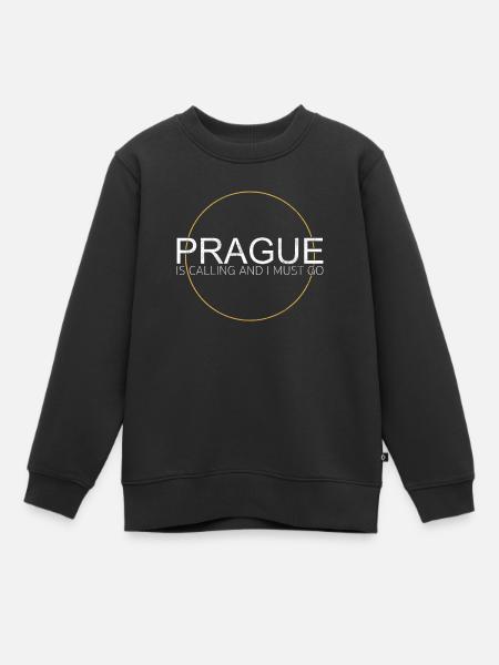 Prague - Sweat Premium enfant bio - noir
