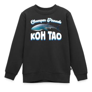 Walhai - Chumpon Pinnacle - Koh Tao - Tauchen - Kinder Premium Organic Sweatshirt - Schwarz - Vorne - AI Model Kid Female (0cm)