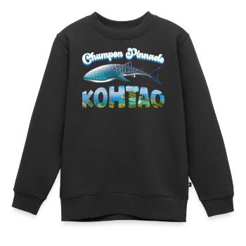Walhai - Chumpon Pinnacle - Koh Tao - Tauchen - Kinder Premium Organic Sweatshirt - Schwarz - Vorne - AI Model Kid Female (0cm)
