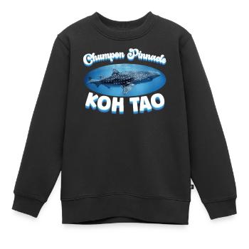 Walhai - Chumpon Pinnacle - Koh Tao - Tauchen - Kinder Premium Organic Sweatshirt - Schwarz - Vorne - AI Model Kid Female (0cm)