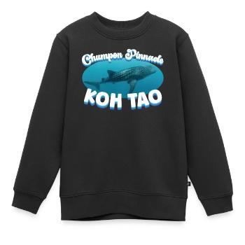 Walhai - Chumpon Pinnacle - Koh Tao - Tauchen - Kinder Premium Organic Sweatshirt - Schwarz - Vorne - AI Model Kid Female (0cm)