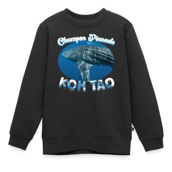 Walhai - Chumpon Pinnacle - Koh Tao - Tauchen - Kinder Premium Organic Sweatshirt - Schwarz - Vorne - AI Model Kid Female (0cm)